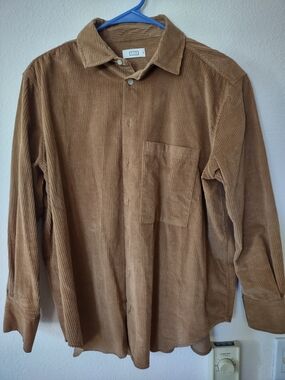 AYR Men's Corduroy Shirt in Tan